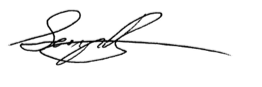 Dr. George Bragues signature