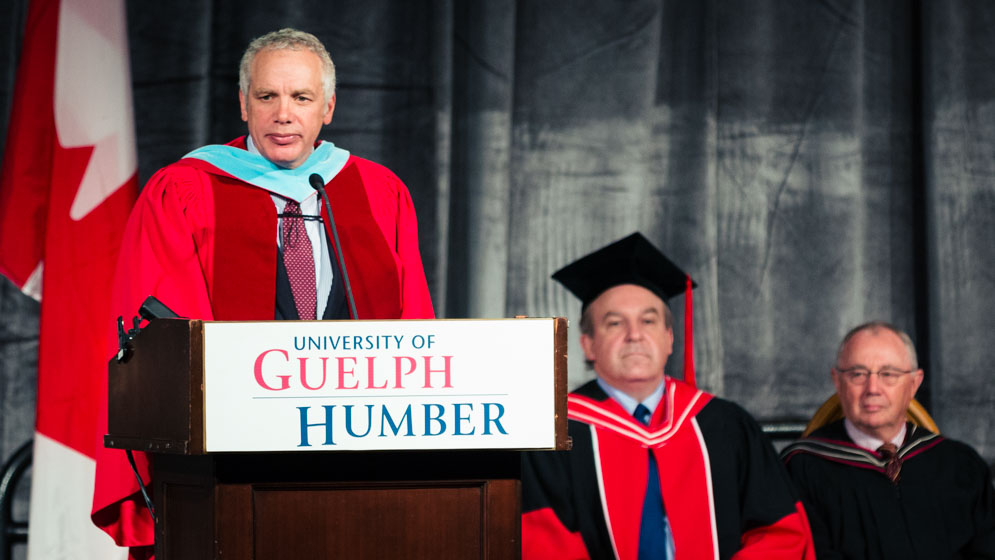 Julian Falconer speaks at University of Guelph-Humber Convocation 2014.