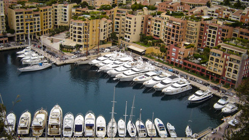 Yachts in Monaco.
