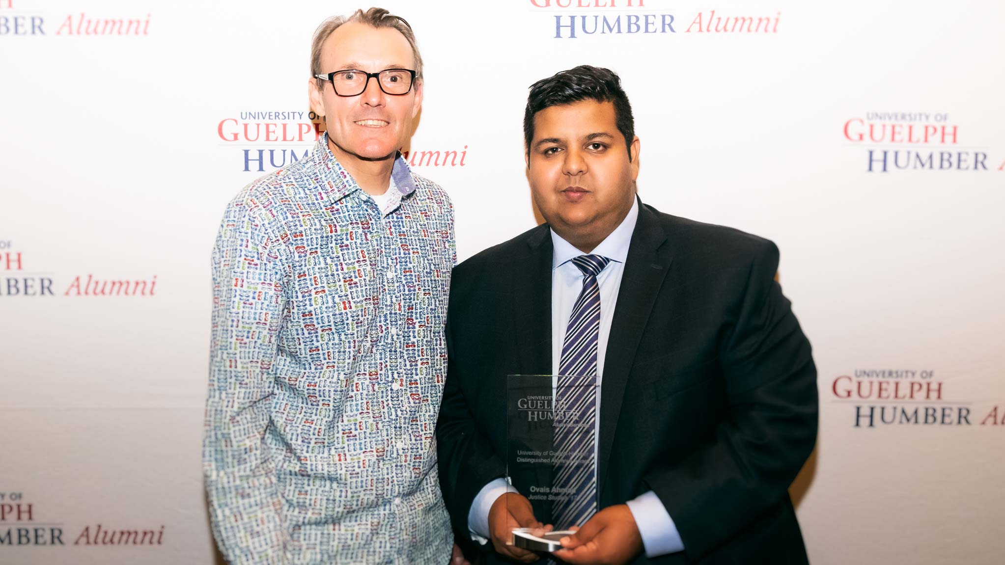 UofGH instructor Glenn Barenthin (left) and Ovais Ahmed