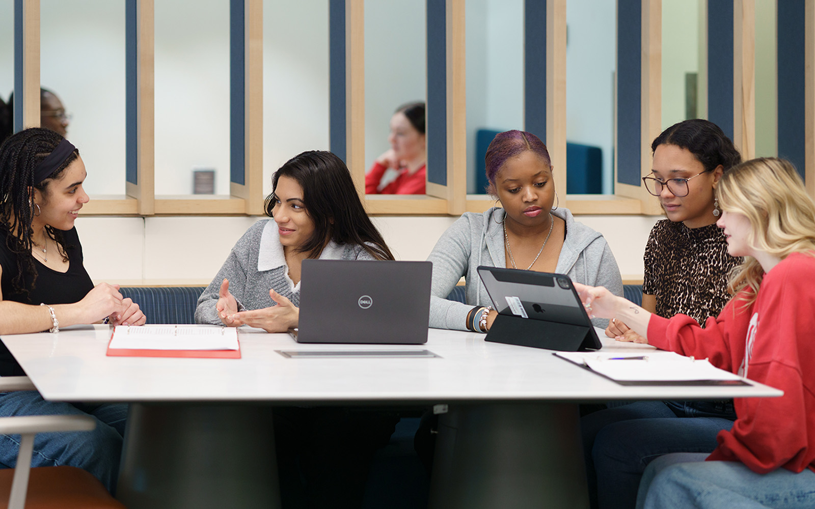 students with laptops