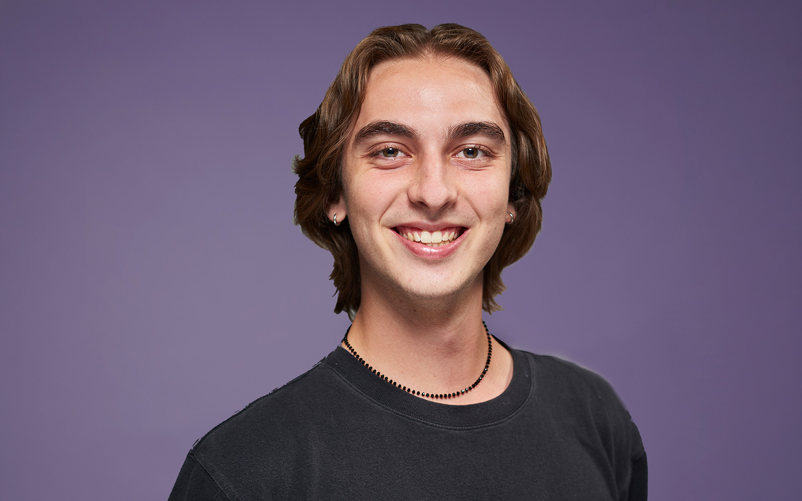 student with brown hair
