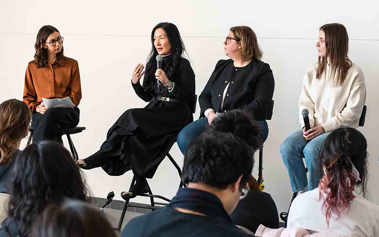 panelists speaking to audience