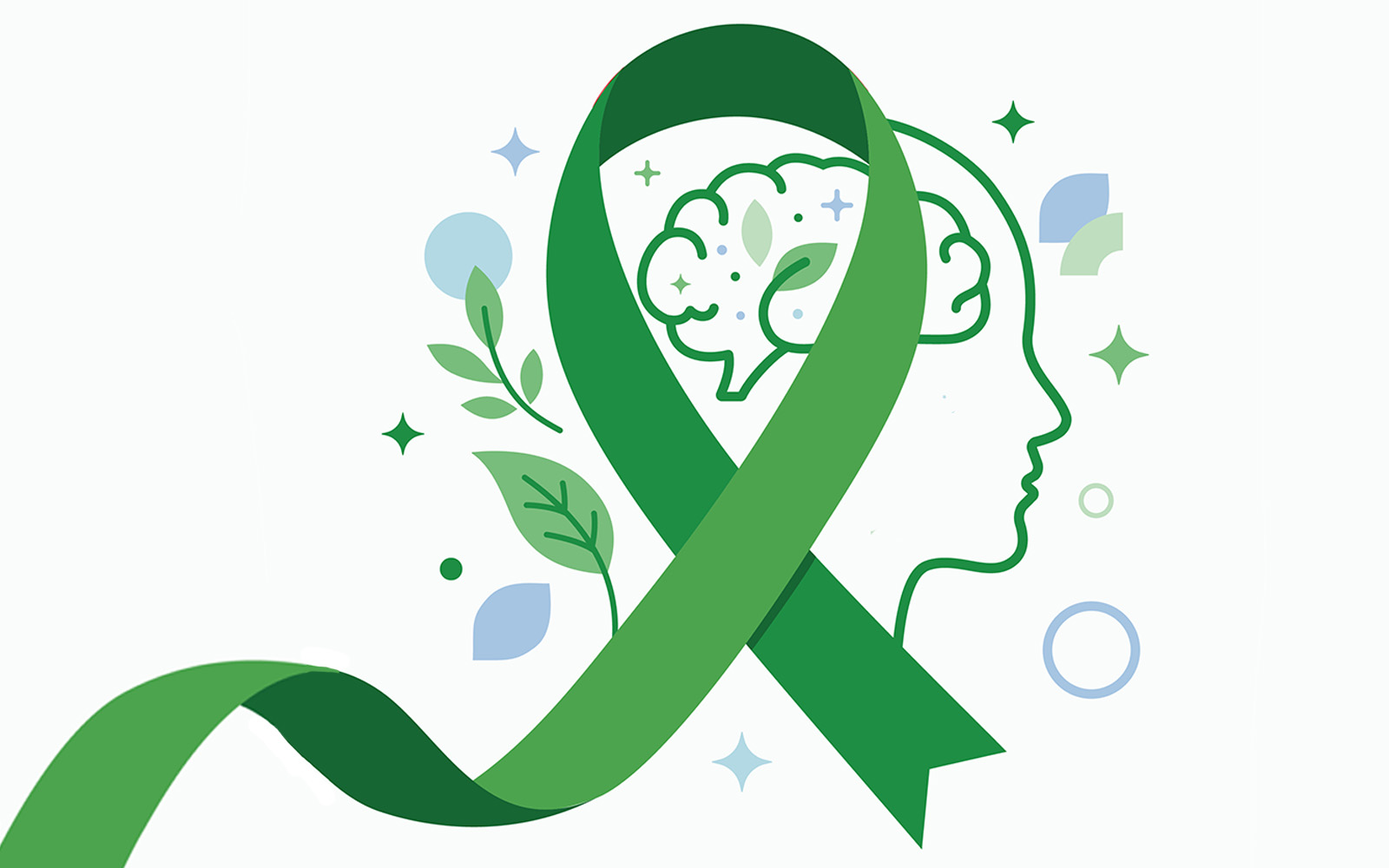 green mental health ribbon