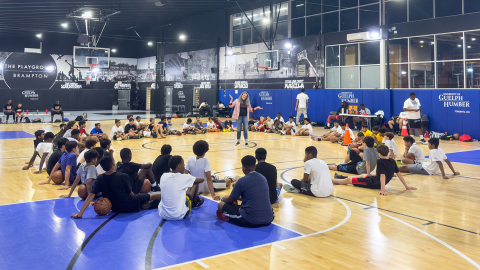 Breaking Barriers on the Court: Guelph-Humber's Inspiring Visit to Camp 905 - image