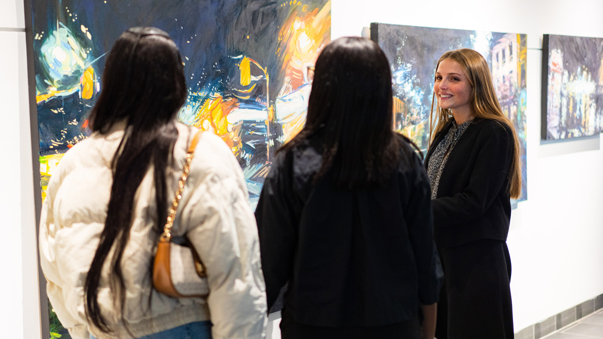 From concept to creation to the gallery wall: How two Canadian artists enjoyed the spotlight thanks to a dedicated group of fourth-year Business students - image