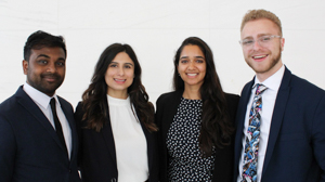 UofGH's team of four case competitors