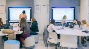 Students work in the Learning Lab