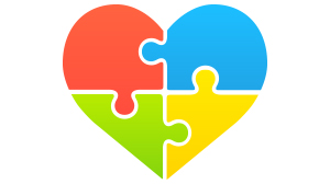 The logo for autism awareness