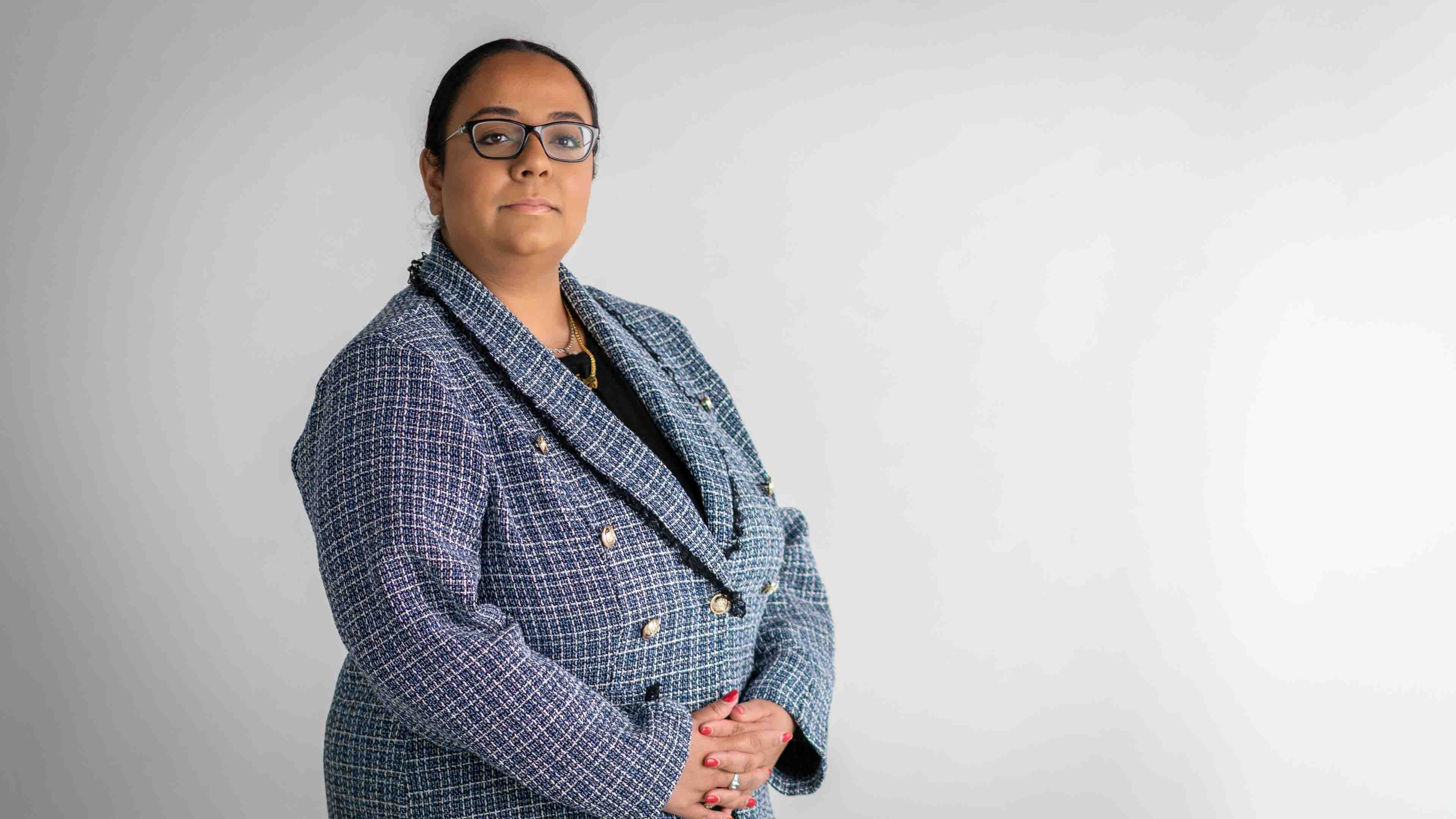 Woman wearing blazer