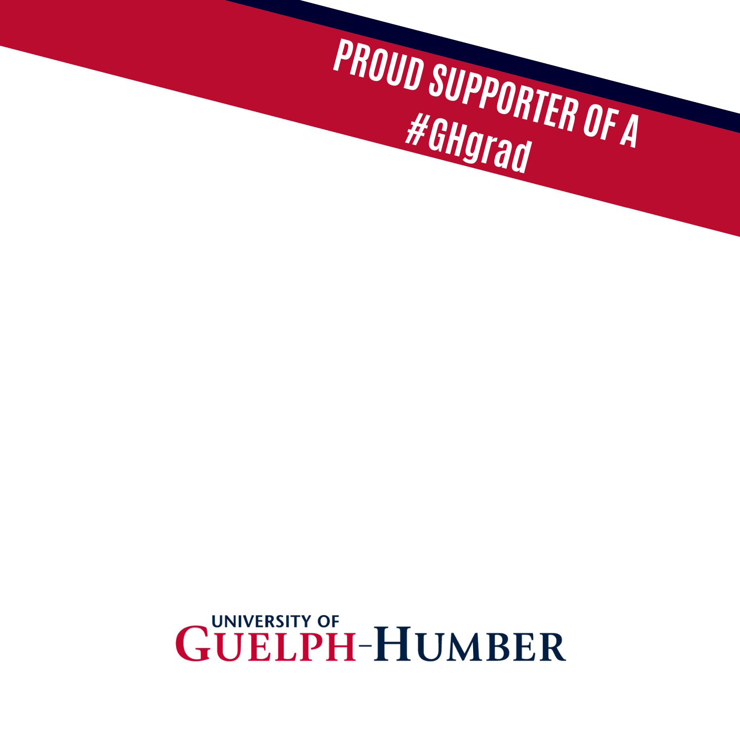 Use Facebook profile frame: Proud Supporter of a #GHgrad