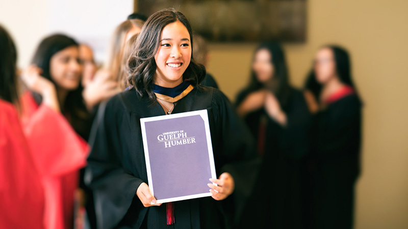 Student smiling