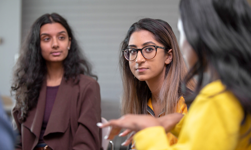 students having discussion