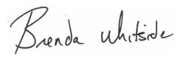 Brenda Whiteside signature