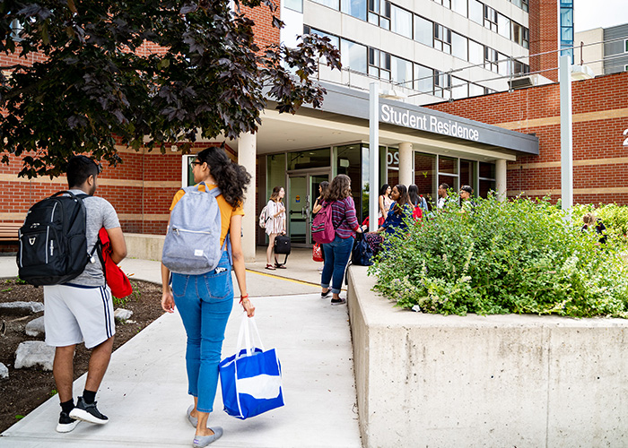 Exterior of the student residence building