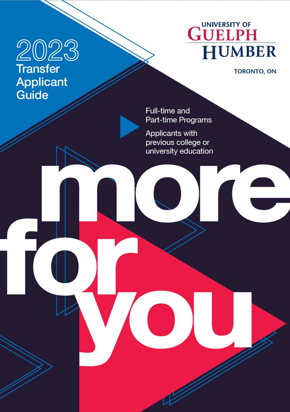 Cover page of Transfer Applicant Guide