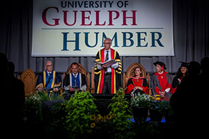 Speaker on stage