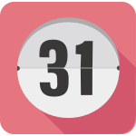 Flip calendar icon