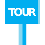 Tour sign icon