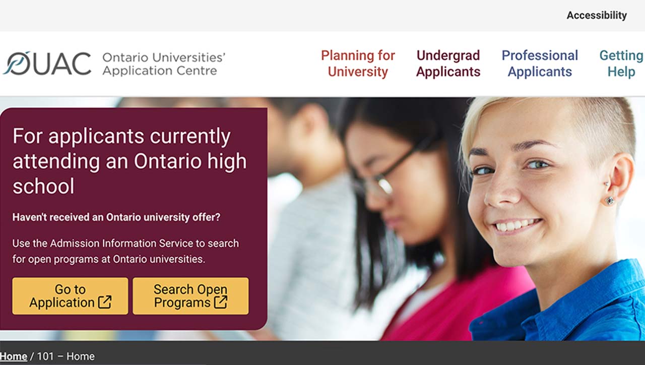 Image of ouac website