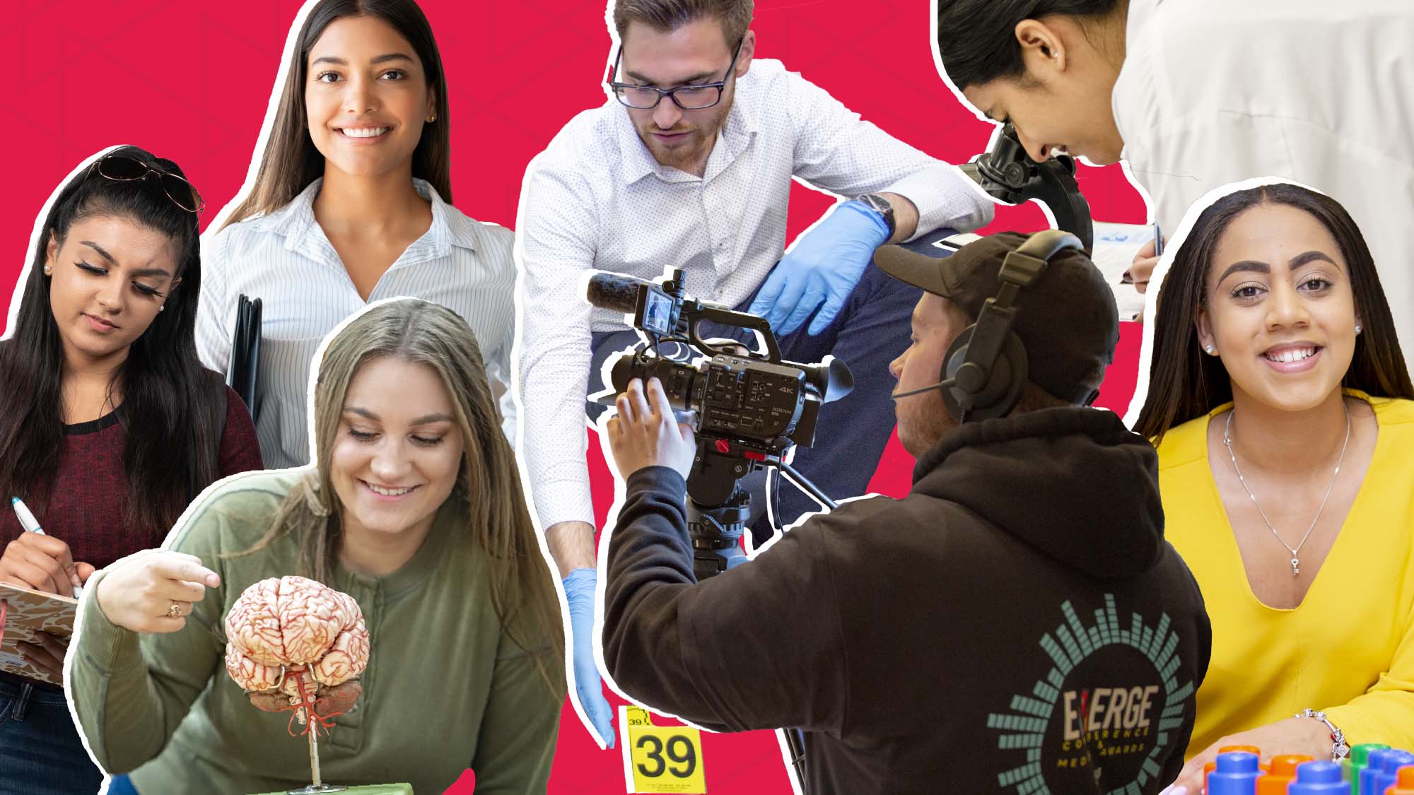 collage of students