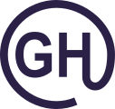 GH surrounded by circle