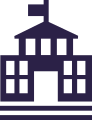 Icon: Three buildings