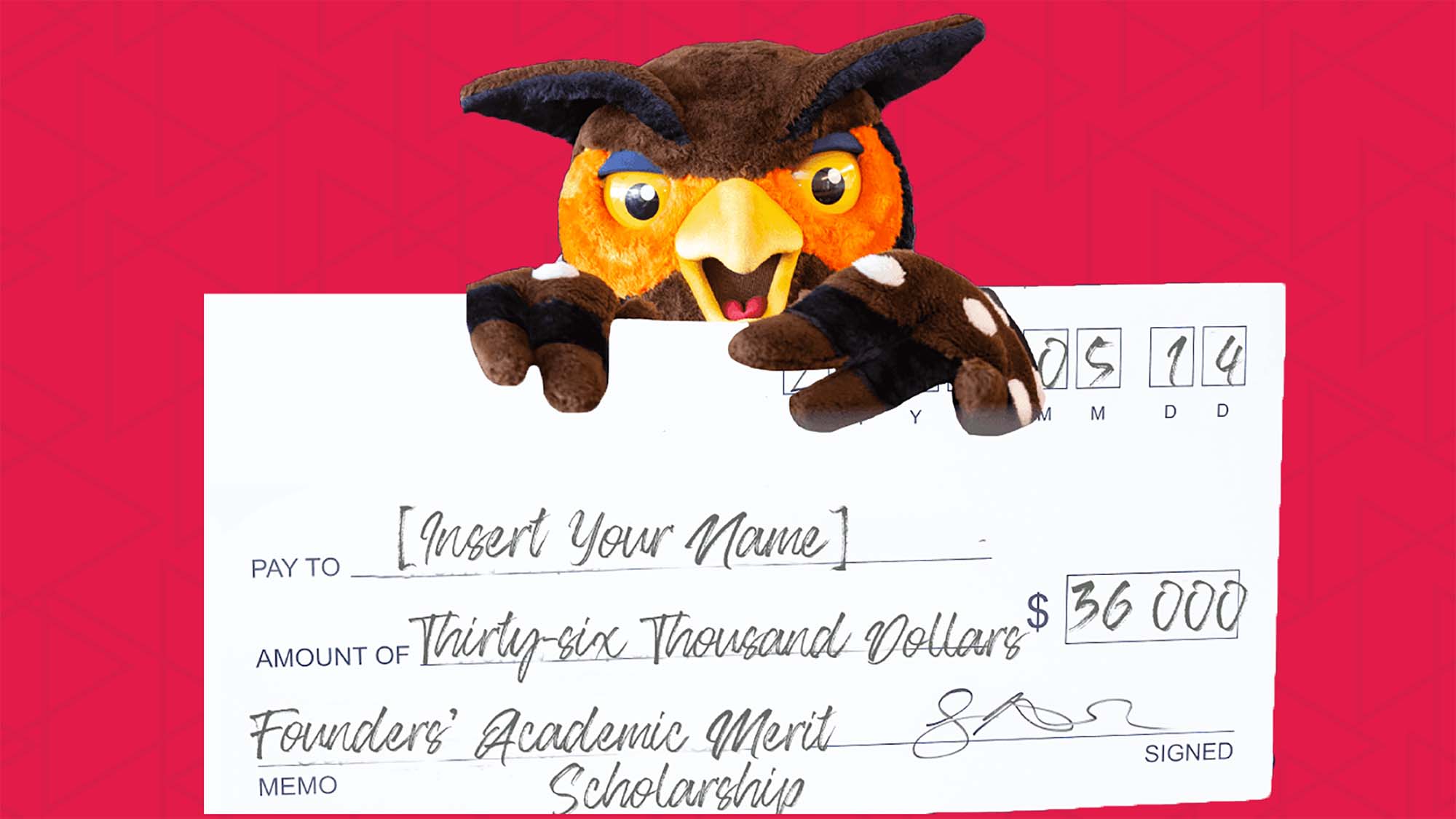 swoop holding cheque
