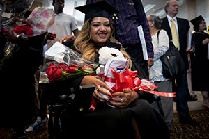 Student smiling