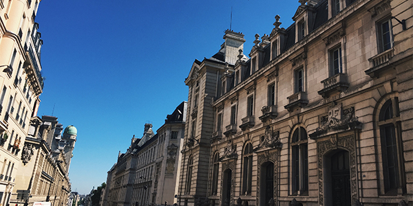 View of a French street