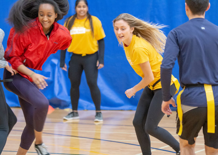 Students in gymnasium