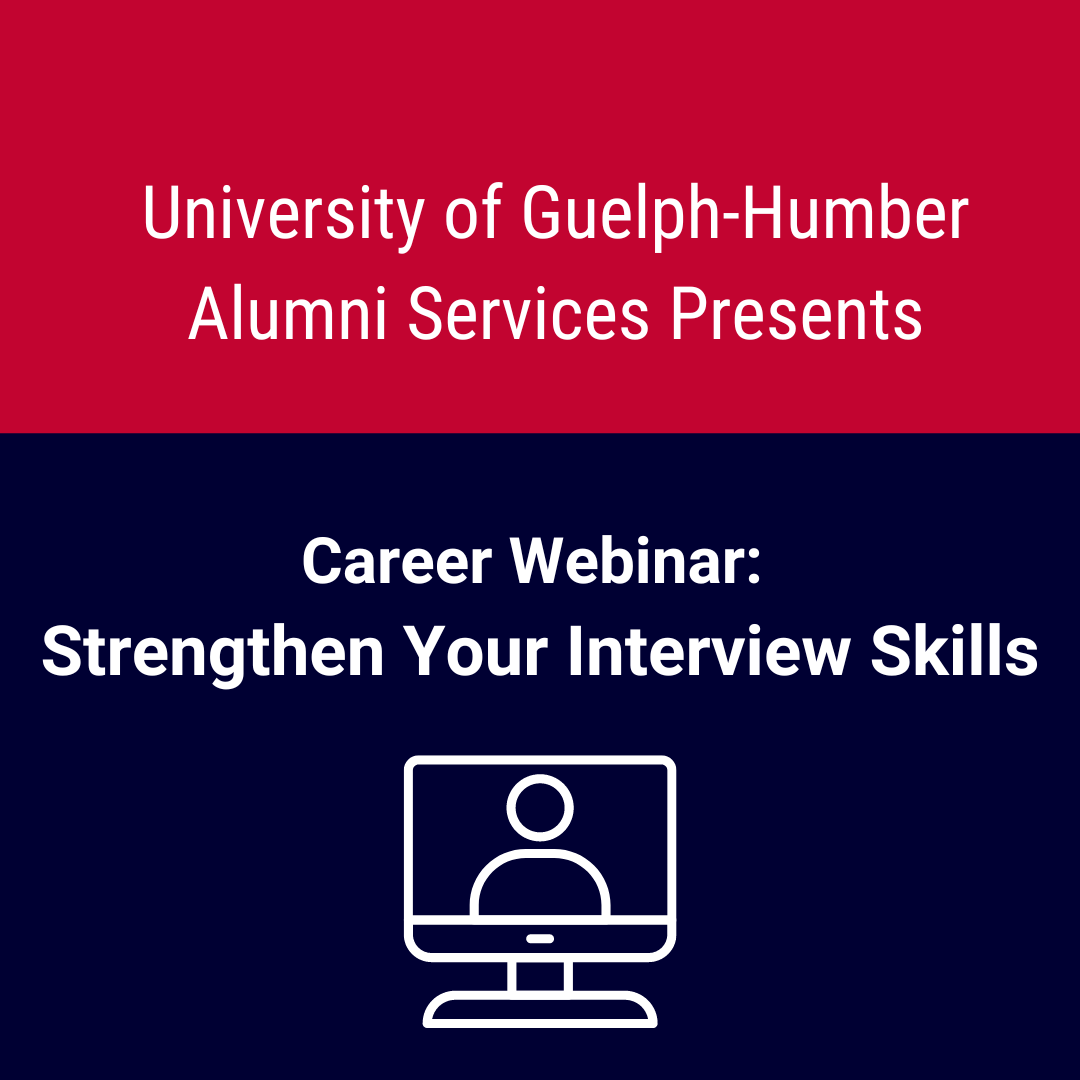 Banner for webinar Strength your Interview Skills