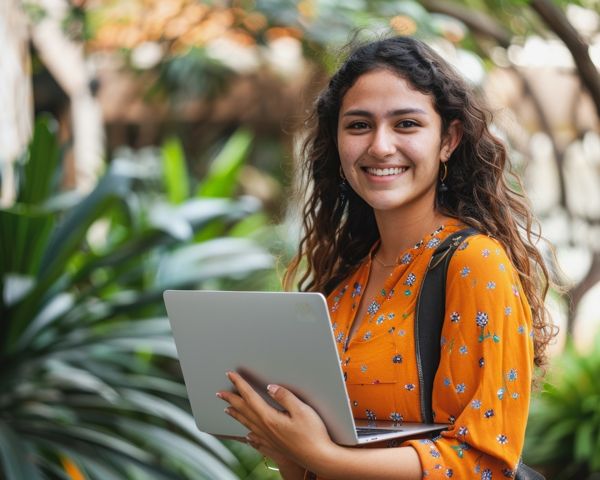 Student in hot country