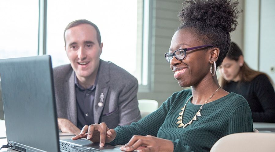 Student with teacher