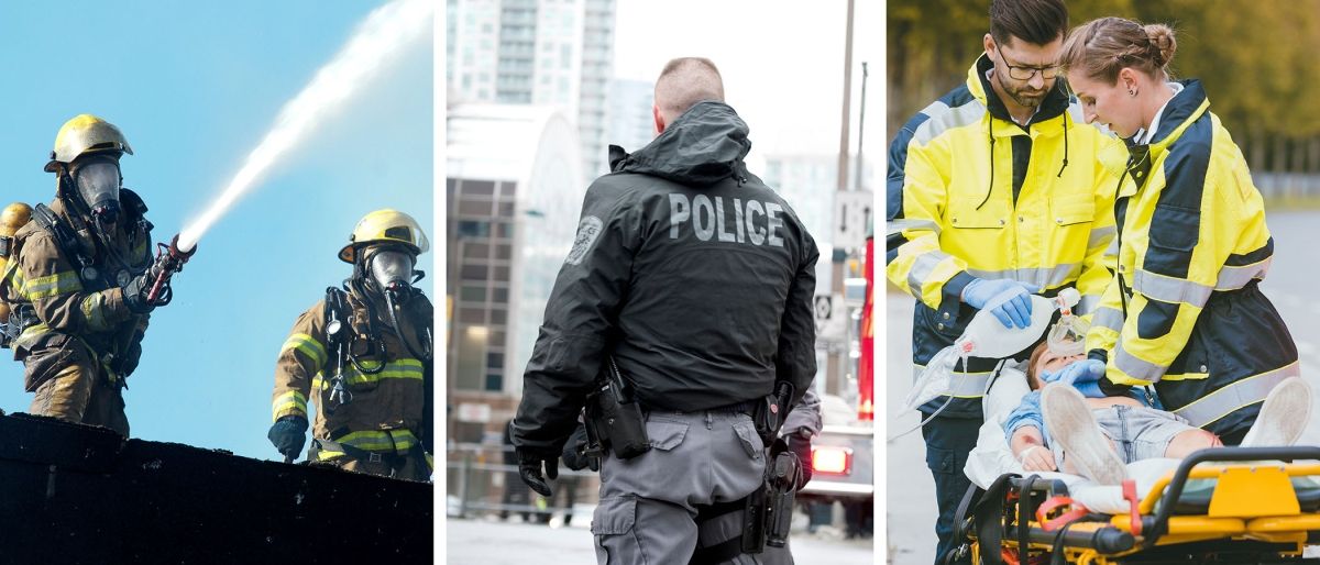 Firefighter Police EMS Firefighter, police, EMS